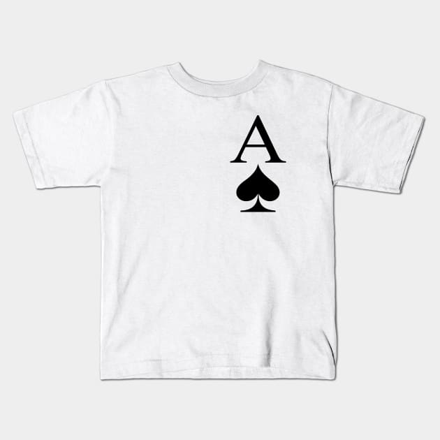 Ace of Spades Kids T-Shirt by Art_Is_Subjective